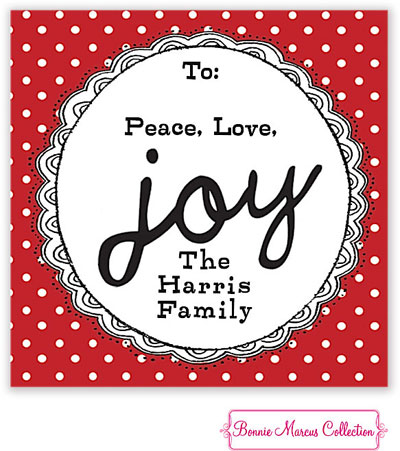 Bonnie Marcus Personalized Gift Stickers - Joyful Chalk Doodles Bonnie Marcus Personalized Gift Stickers - Joyful Chalk Doodles