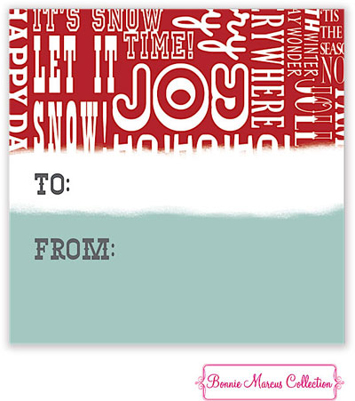 Bonnie Marcus Personalized Gift Stickers - Santa's Hat Bonnie Marcus Personalized Gift Stickers - Santa's Hat