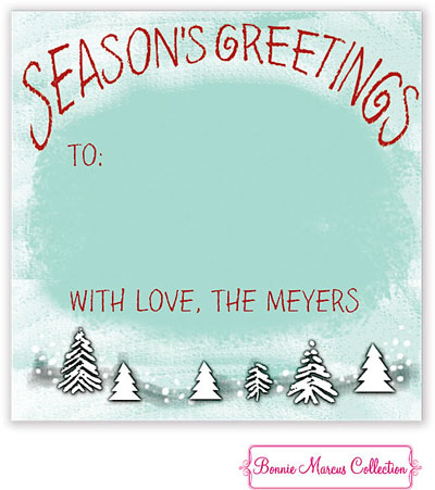 Bonnie Marcus Personalized Gift Stickers - Snow Globe Greetings