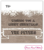 Bonnie Marcus Personalized Gift Stickers - Warm Holiday Wishes (Green)