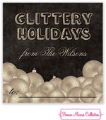 Bonnie Marcus Personalized Gift Stickers - Glittery Holidays (Gold)
