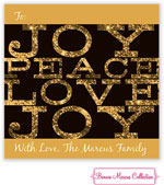 Bonnie Marcus Personalized Gift Stickers - Glitter Joy (Gold)