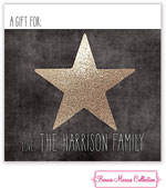 Bonnie Marcus Personalized Gift Stickers - Glitter Star (Gold)