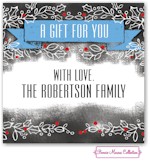 Bonnie Marcus Personalized Gift Stickers - Happy Holly (Blue)