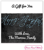 Bonnie Marcus Personalized Gift Stickers - Hanukkah Chalkboard