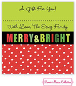 Bonnie Marcus Personalized Gift Stickers - Merry & Bright Bubble Tree