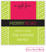 Bonnie Marcus Personalized Gift Stickers - Merry XOXO