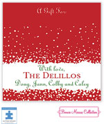 Bonnie Marcus Personalized Gift Stickers - Spray Of Laughter & Love (Red)