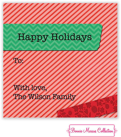 Bonnie Marcus Personalized Gift Stickers - USA Holiday (Green) Bonnie Marcus Personalized Gift Stickers - USA Holiday (Green)