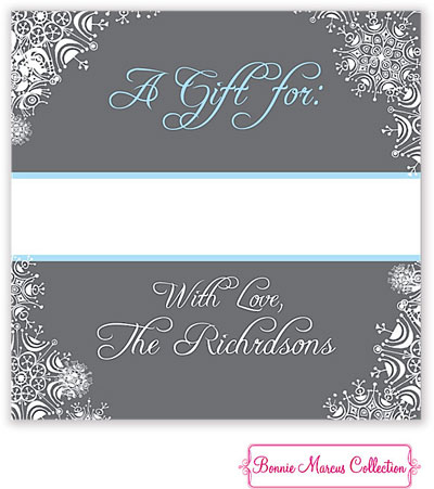 Bonnie Marcus Personalized Gift Stickers - Winter Snowflake Bonnie Marcus Personalized Gift Stickers - Winter Snowflake