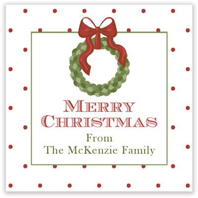 Holiday Gift Stickers by HollyDays (Boxwood Wreath) Holiday Gift Stickers by HollyDays (Boxwood Wreath)