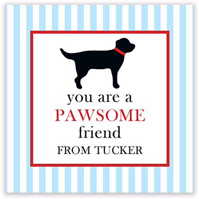 Valentine's Day Gift Stickers by Hollydays (Pawsome Black Labrador) Valentine's Day Gift Stickers by Hollydays (Pawsome Black Labrador)