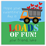 Valentine's Day Gift Stickers by Hollydays (Dump Truck Loads)