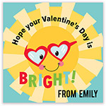 Valentine's Day Gift Stickers by Hollydays (Bright Sunshine)