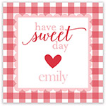 Valentine's Day Gift Stickers by Hollydays (Sweet Gingham)