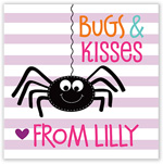 Halloween Gift Stickers by Hollydays (Bugs and Kisses Purple)