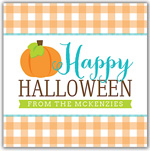 Halloween Gift Stickers by Hollydays (Happy Halloween Gingham)