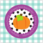 Halloween Gift Stickers by Hollydays (Scallop Circle Pumpkin)