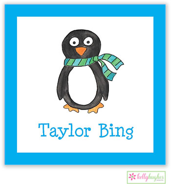 Gift Stickers by Kelly Hughes Designs (Winter Penguin - Sweet)