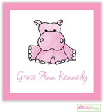 Gift Stickers by Kelly Hughes Designs (Pink Hippo - Sweet)