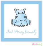 Gift Stickers by Kelly Hughes Designs (Blue Hippo - Sweet)