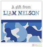 Gift Stickers by Kelly Hughes Designs (Blue Camo - Sweet)