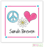 Gift Stickers by Kelly Hughes Designs (Peace & Love - Kids)