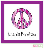 Gift Stickers by Kelly Hughes Designs (Peace Out Purple - Sassy)