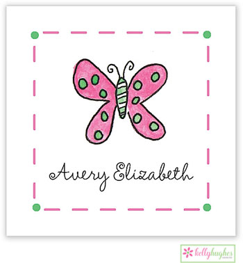 Gift Stickers by Kelly Hughes Designs (Flutter Butterfly - Kids)
