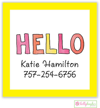Gift Stickers by Kelly Hughes Designs (Hello My Name Is - Sassy)