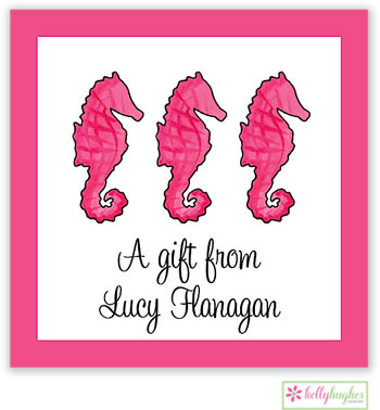 Gift Stickers by Kelly Hughes Designs (Seahorse In Pink - Sassy) Gift Stickers by Kelly Hughes Designs (Seahorse In Pink - Sassy)