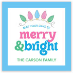 Holiday Gift Stickers by Kelly Hughes Designs (Retro Brights)