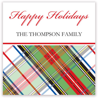 Holiday Gift Stickers by Kelly Hughes Designs (Tartan) Holiday Gift Stickers by Kelly Hughes Designs (Tartan)