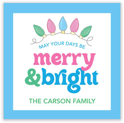 Holiday Gift Stickers by Kelly Hughes Designs (Retro Brights)