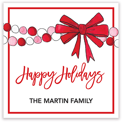 Holiday Gift Stickers by Kelly Hughes Designs (Big Red Bow) Holiday Gift Stickers by Kelly Hughes Designs (Big Red Bow)