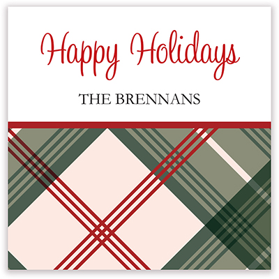 Holiday Gift Stickers by Kelly Hughes Designs (Rose and Sage Plaid) Holiday Gift Stickers by Kelly Hughes Designs (Rose and Sage Plaid)