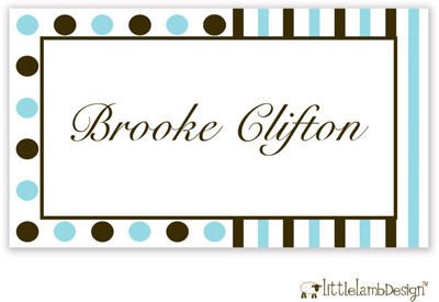 Little Lamb Design Gift Stickers - Dotted and Striped