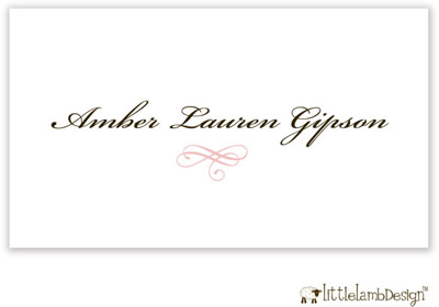 Little Lamb Design Gift Stickers - Elegant
