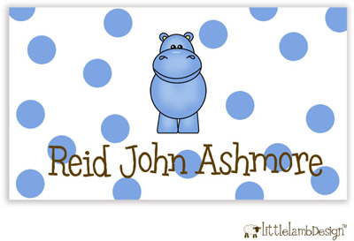 Little Lamb Design Gift Stickers - Blue Hippo Little Lamb Design Gift Stickers - Blue Hippo