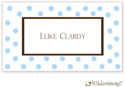 Little Lamb Design Gift Stickers - Blue Dots Little Lamb Design Gift Stickers - Blue Dots