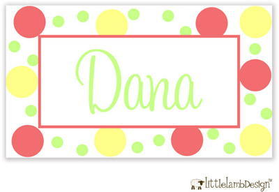 Little Lamb Design Gift Stickers - Bright Dots Little Lamb Design Gift Stickers - Bright Dots