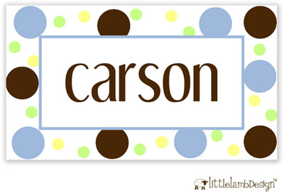 Little Lamb Design Gift Stickers - Fun Dots