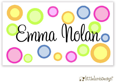 Little Lamb Design Gift Stickers - Two-Toned Dots Little Lamb Design Gift Stickers - Two-Toned Dots