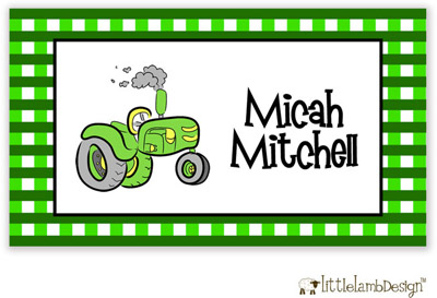Little Lamb Design Gift Stickers - Tractor Little Lamb Design Gift Stickers - Tractor