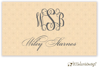 Little Lamb Design Gift Stickers - Peach Monogram Little Lamb Design Gift Stickers - Peach Monogram