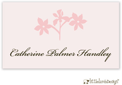 Little Lamb Design Gift Stickers - Elegant Pink