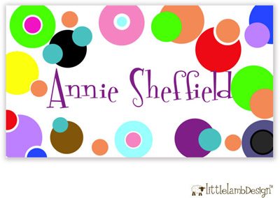 Little Lamb Design Gift Stickers - Fun Dots Little Lamb Design Gift Stickers - Fun Dots