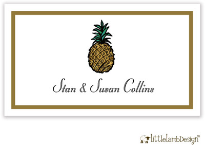 Little Lamb Design Gift Stickers - Pineapple