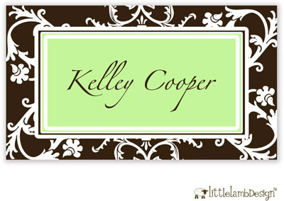 Little Lamb Design Gift Stickers - Brown Floral Little Lamb Design Gift Stickers - Brown Floral
