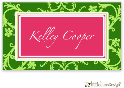 Little Lamb Design Gift Stickers - Green Floral Little Lamb Design Gift Stickers - Green Floral